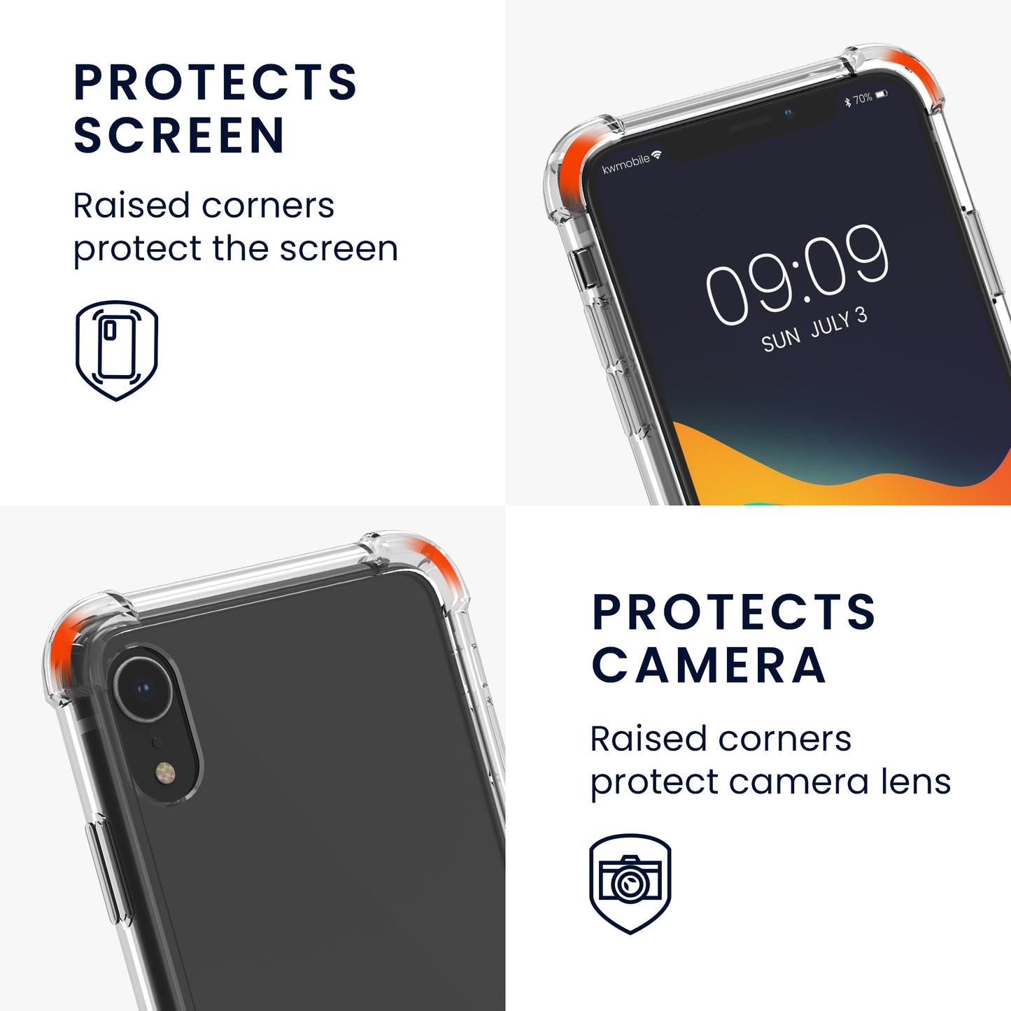 kwmobile Necklace Case kompatibel mit Apple iPhone XR Hülle - Silikon Cover mit Handykette - Band Handyhülle