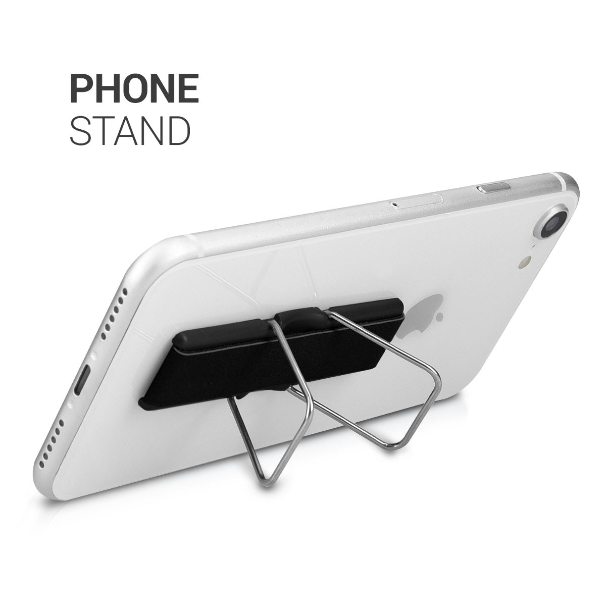 kwmobile Smartphone Fingerhalter mit Ständer - Selbstklebende Handy Fingerhalterung kompatibel mit iPhone Samsung Sony Handys