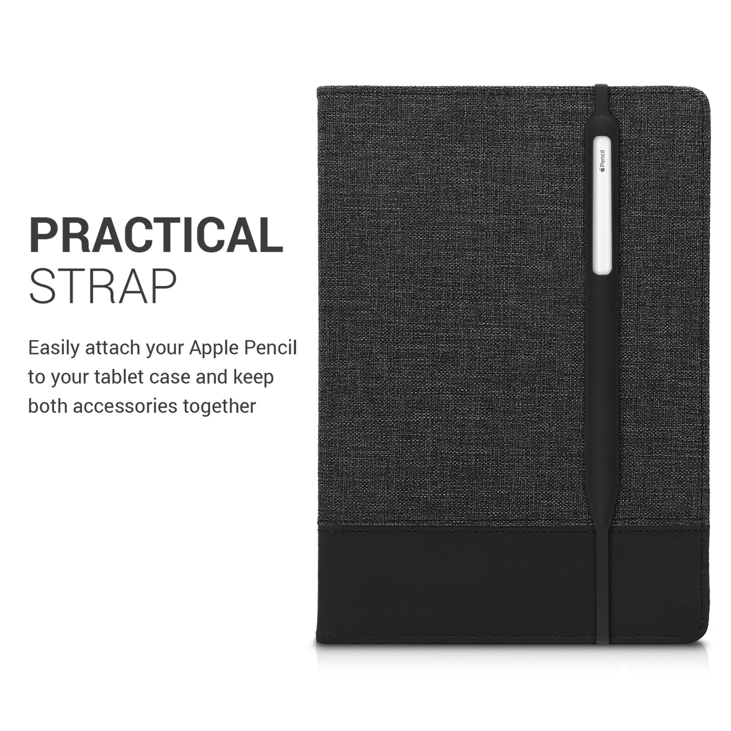 kwmobile Hülle kompatibel mit Apple Pencil (2. Gen) mit Strap iPad Pen Case Stift Schutzhülle Schutz Abdeckung