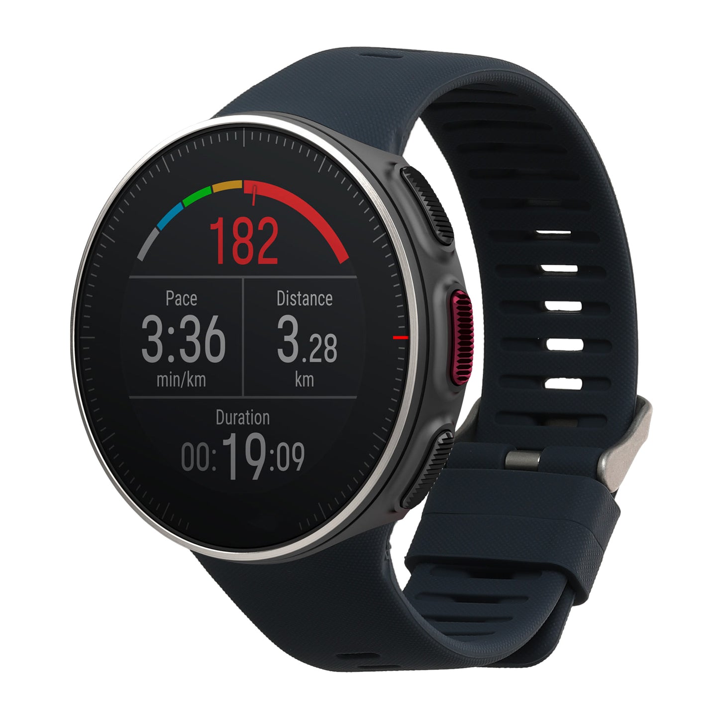 kwmobile Silikon Uhrenarmband für Polar Vantage V Armband - Ersatzarmband für Fitnesstracker - Wechselarmband Smartwatch