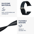 kwmobile Silikon Uhrenarmband für Polar Vantage V Armband - Ersatzarmband für Fitnesstracker - Wechselarmband Smartwatch