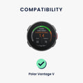 kwmobile Silikon Uhrenarmband für Polar Vantage V Armband - Ersatzarmband für Fitnesstracker - Wechselarmband Smartwatch