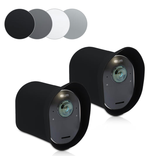 kwmobile 2x Hülle kompatibel mit Arlo Ultra / Arlo Pro 3 / Pro 4 - Silikon Security Camera Cover Schutzhülle Kamera - Grau Grau  
