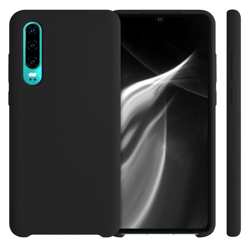 kwmobile Handyhülle für Huawei P30 Hülle - Case Silikon - Kabelloses Laden - Schutzhülle Cover