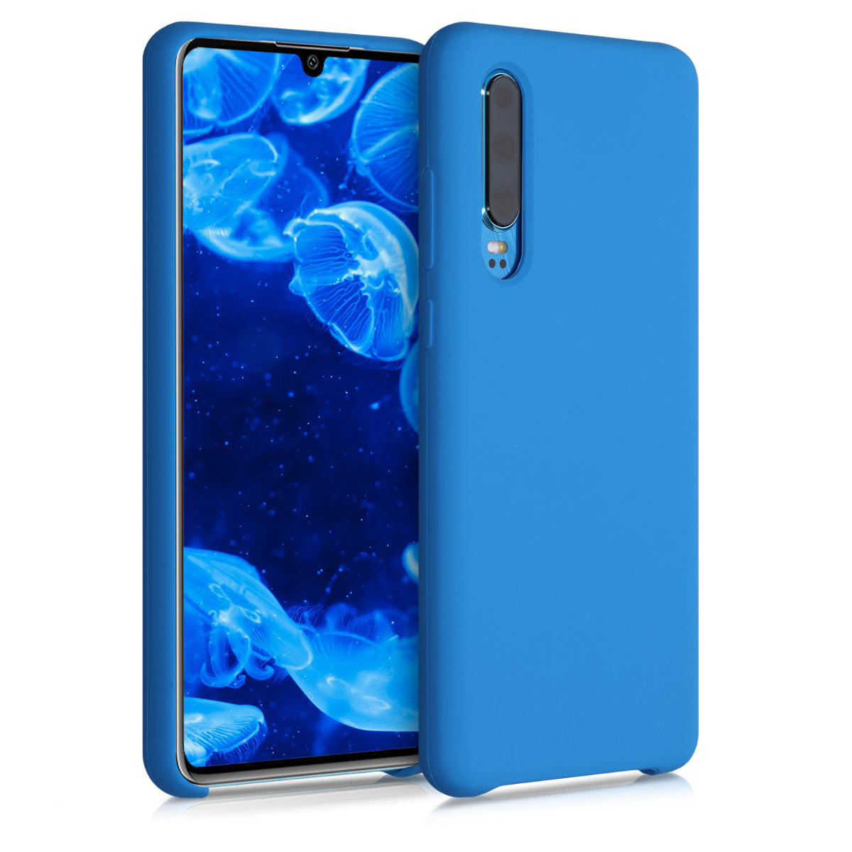 kwmobile Handyhülle für Huawei P30 Hülle - Case Silikon - Kabelloses Laden - Schutzhülle Cover