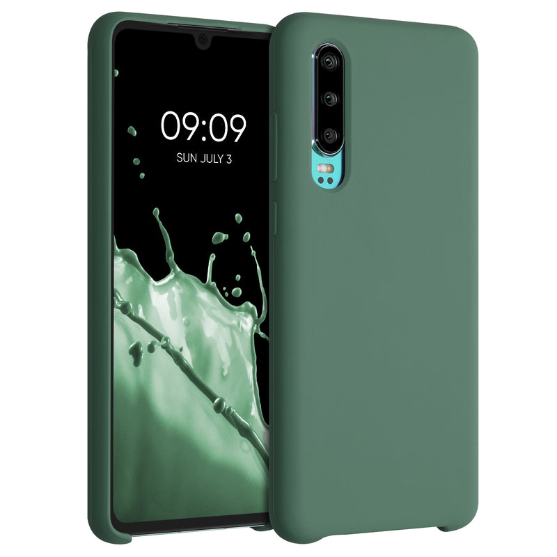 kwmobile Handyhülle für Huawei P30 Hülle - Case Silikon - Kabelloses Laden - Schutzhülle Cover
