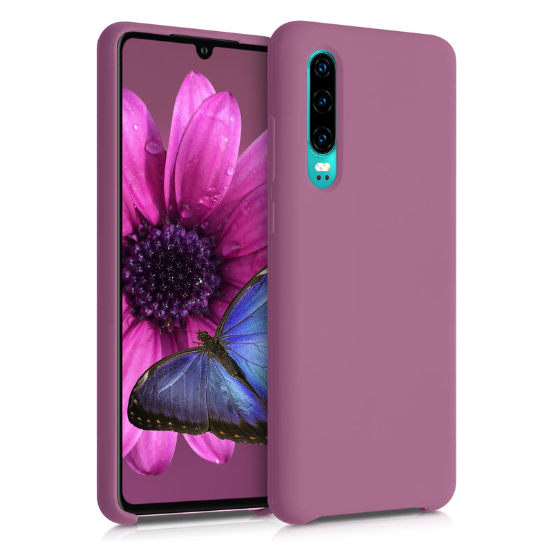 kwmobile Handyhülle für Huawei P30 Hülle - Case Silikon - Kabelloses Laden - Schutzhülle Cover