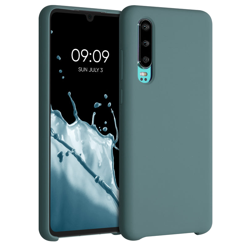 kwmobile Handyhülle für Huawei P30 Hülle - Case Silikon - Kabelloses Laden - Schutzhülle Cover