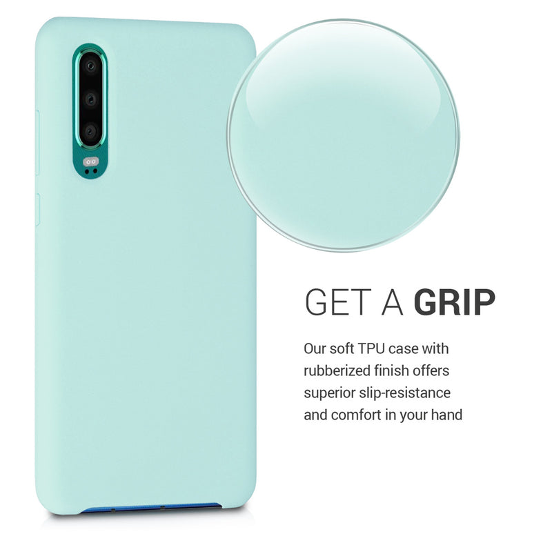 kwmobile Handyhülle für Huawei P30 Hülle - Case Silikon - Kabelloses Laden - Schutzhülle Cover
