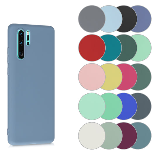 kwmobile Hülle kompatibel mit Huawei P30 Pro Hülle - weiches TPU Silikon Case - Cover geeignet für kabelloses Laden - Rhabarber Rot Rhabarber Rot  
