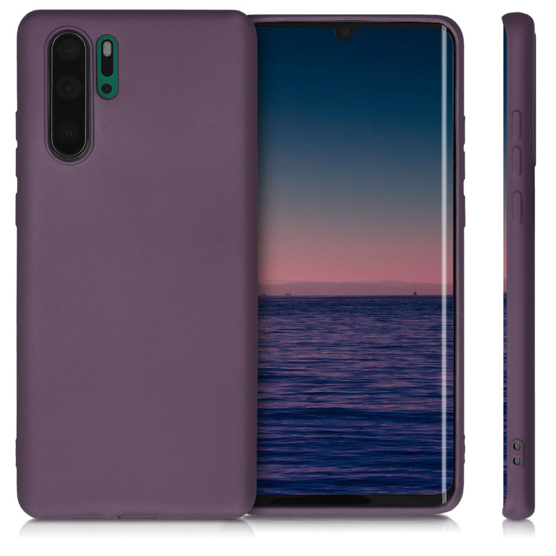 kwmobile Handyhülle für Huawei P30 Pro Hülle - Silikon Case metallisch schimmernd - Schutzhülle Cover