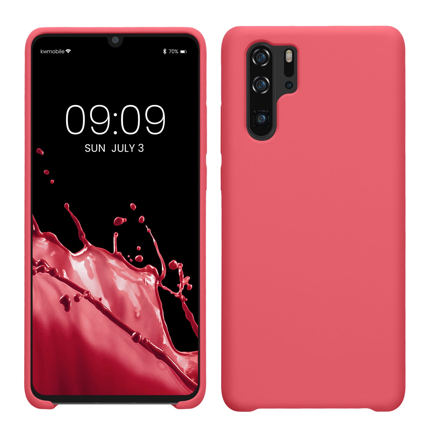 kwmobile Handyhülle für Huawei P30 Pro Hülle - Case Silikon - Kabelloses Laden - Schutzhülle Cover
