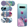 kwmobile Case kompatibel mit Samsung Galaxy S10 - Hülle Silikon transparent Kirschblütenblätter