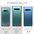 kwmobile Case kompatibel mit Samsung Galaxy S10 - Hülle Silikon transparent Kirschblütenblätter