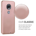 kwmobile Handyhülle für Motorola Moto G7 / Moto G7 Plus Hülle - Silikon Case metallisch schimmernd - Schutzhülle Cover