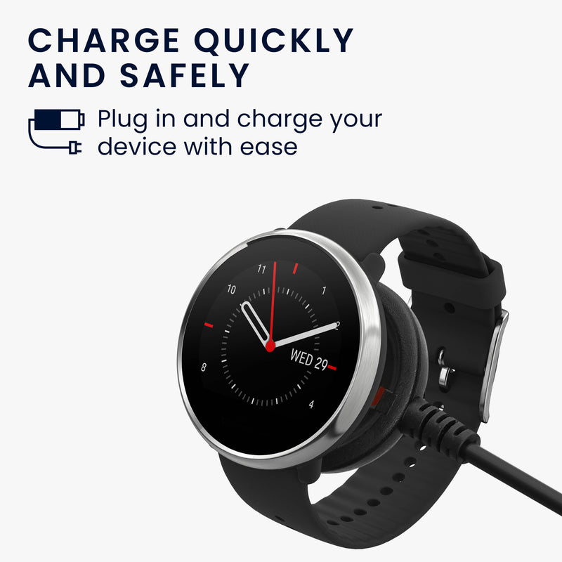 kwmobile USB Kabel Charger kompatibel mit Polar Vantage V / V2 / Vantage M / Ignite / Ignite 2 / Grit X Pro / Grit X Ladekabel Smart Watch Ersatzkabel Fitnesstracker Aufladekabel