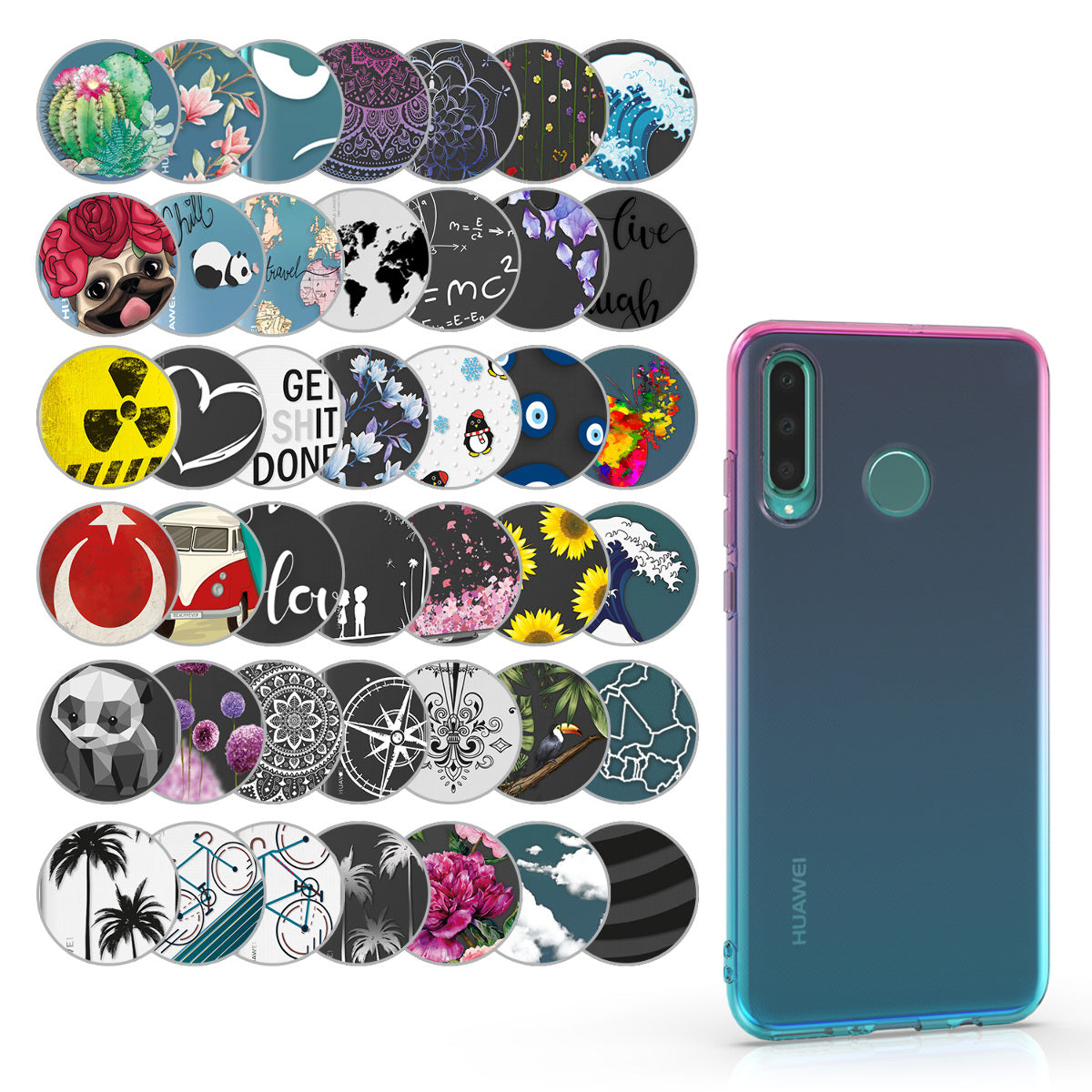 kwmobile Case kompatibel mit Huawei P30 Lite - Hülle Silikon transparent