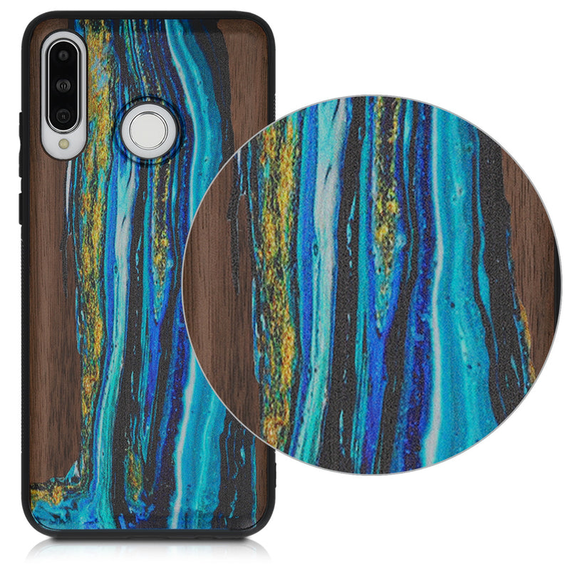 kwmobile Hülle kompatibel mit Huawei P30 Lite Handy Cover TPU Handyhülle Indische Sonne