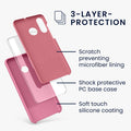 kwmobile Handyhülle für Huawei P30 Lite - Case Silikon - Kabelloses Laden - Schutzhülle Cover