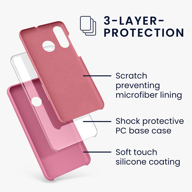 kwmobile Handyhülle für Huawei P30 Lite - Case Silikon - Kabelloses Laden - Schutzhülle Cover