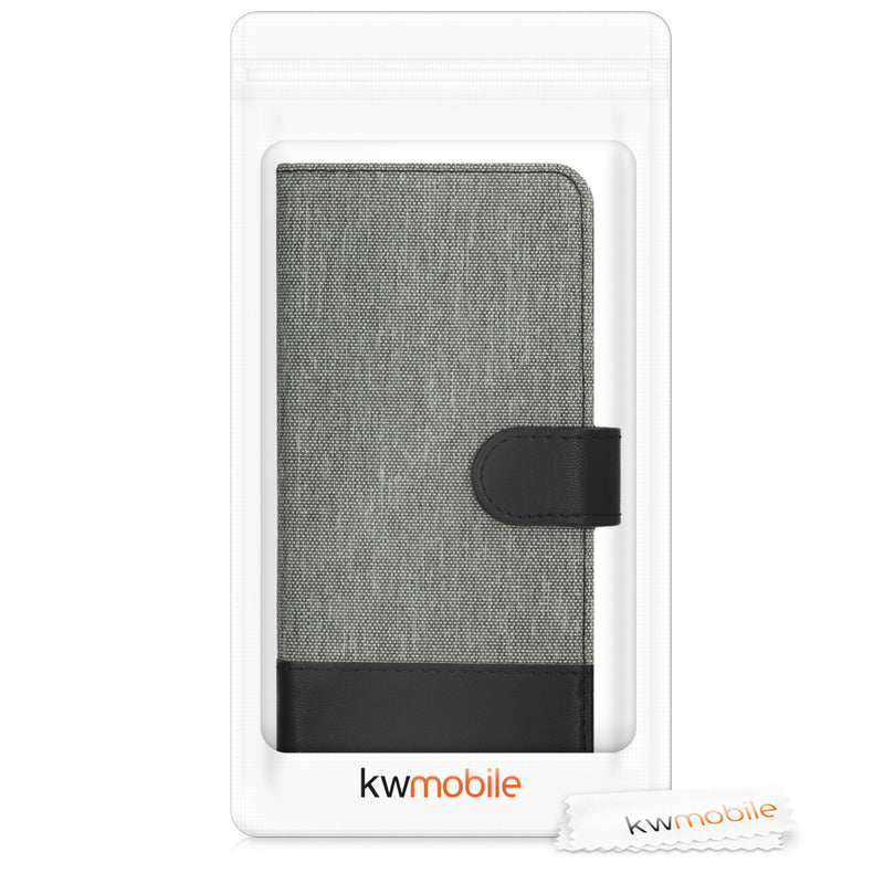 kwmobile Wallet Case kompatibel mit Google Pixel 3a - Hülle mit Ständer - Handyhülle Kartenfächer