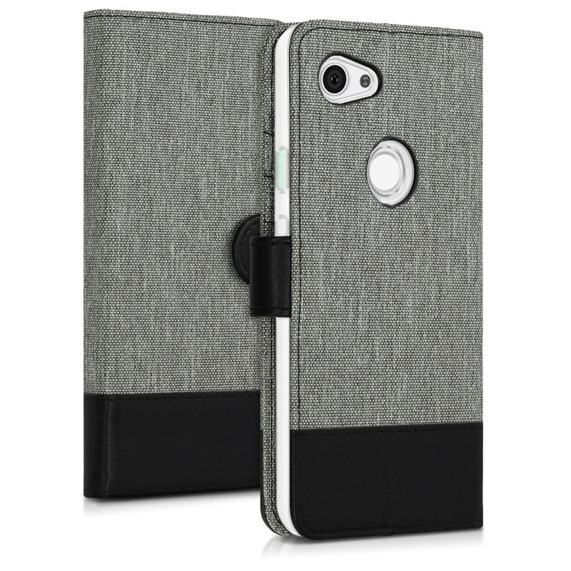 kwmobile Wallet Case kompatibel mit Google Pixel 3a - Hülle mit Ständer - Handyhülle Kartenfächer
