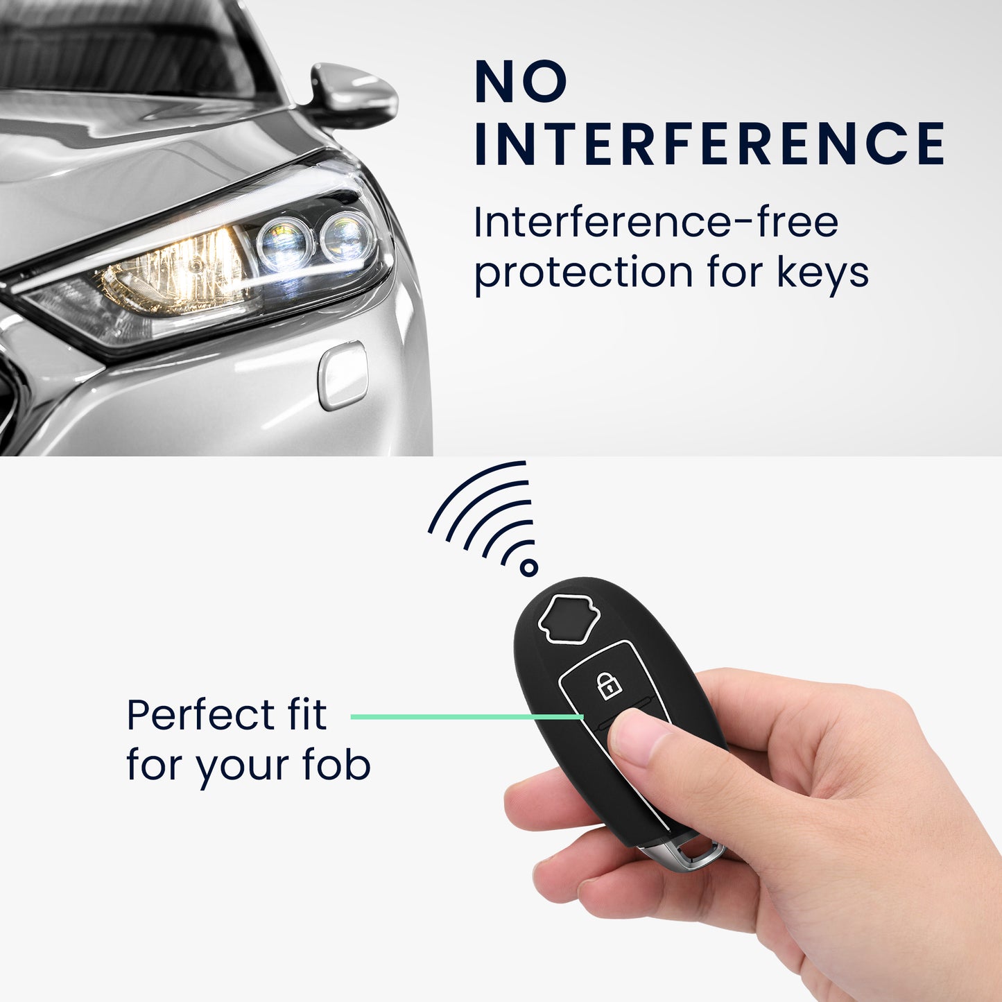 kwmobile Autoschlüssel Hülle kompatibel mit Suzuki Sport 2-Tasten Autoschlüssel Keyless Go