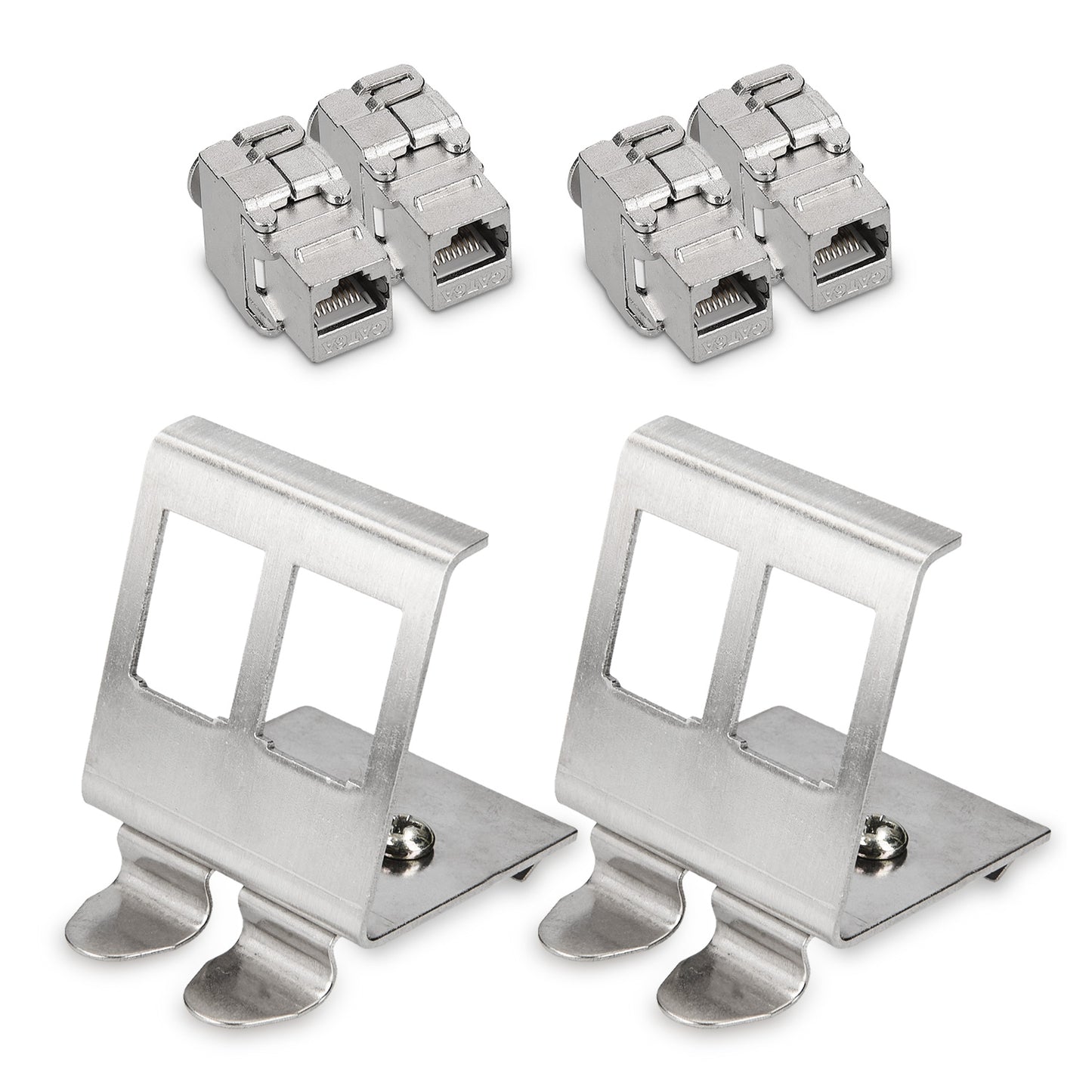 Keystone Modul + Hutschienenadapter Set