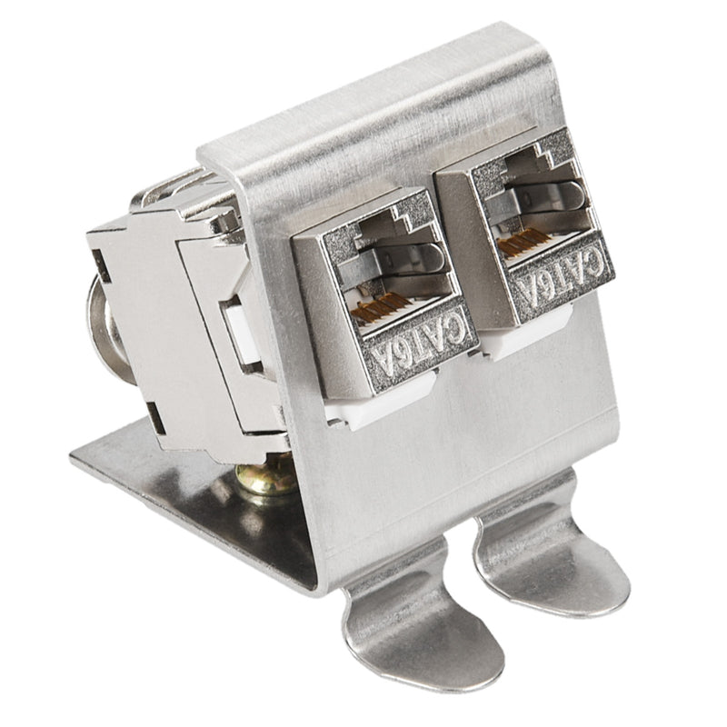 Keystone Modul + Hutschienenadapter Set