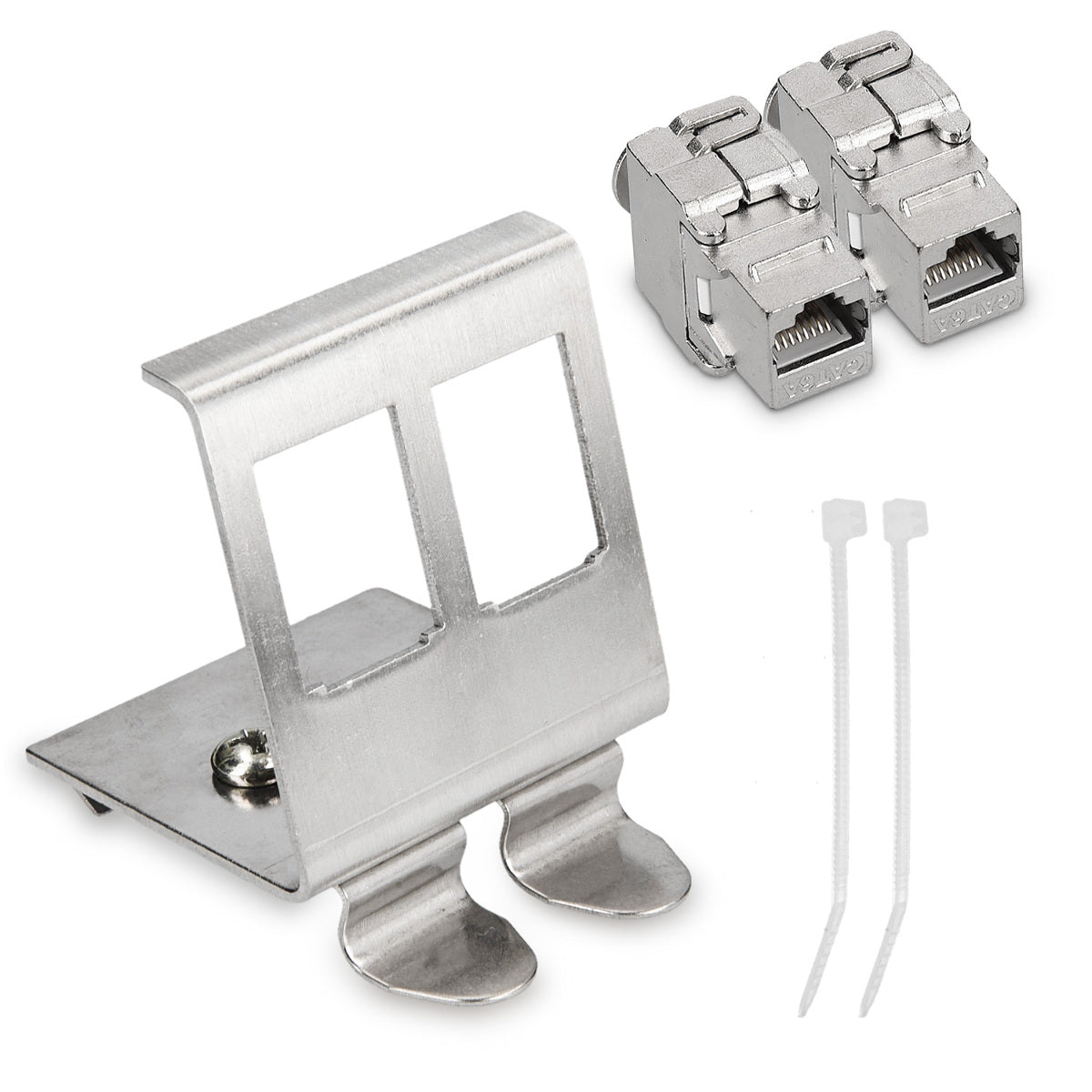 Keystone Modul + Hutschienenadapter Set
