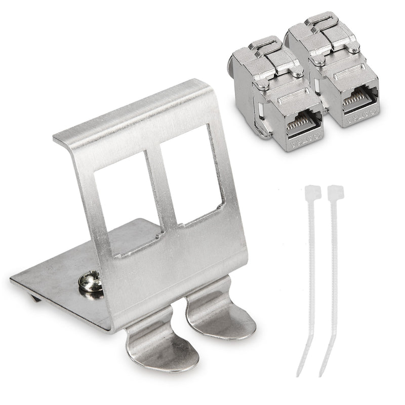 Keystone Modul + Hutschienenadapter Set