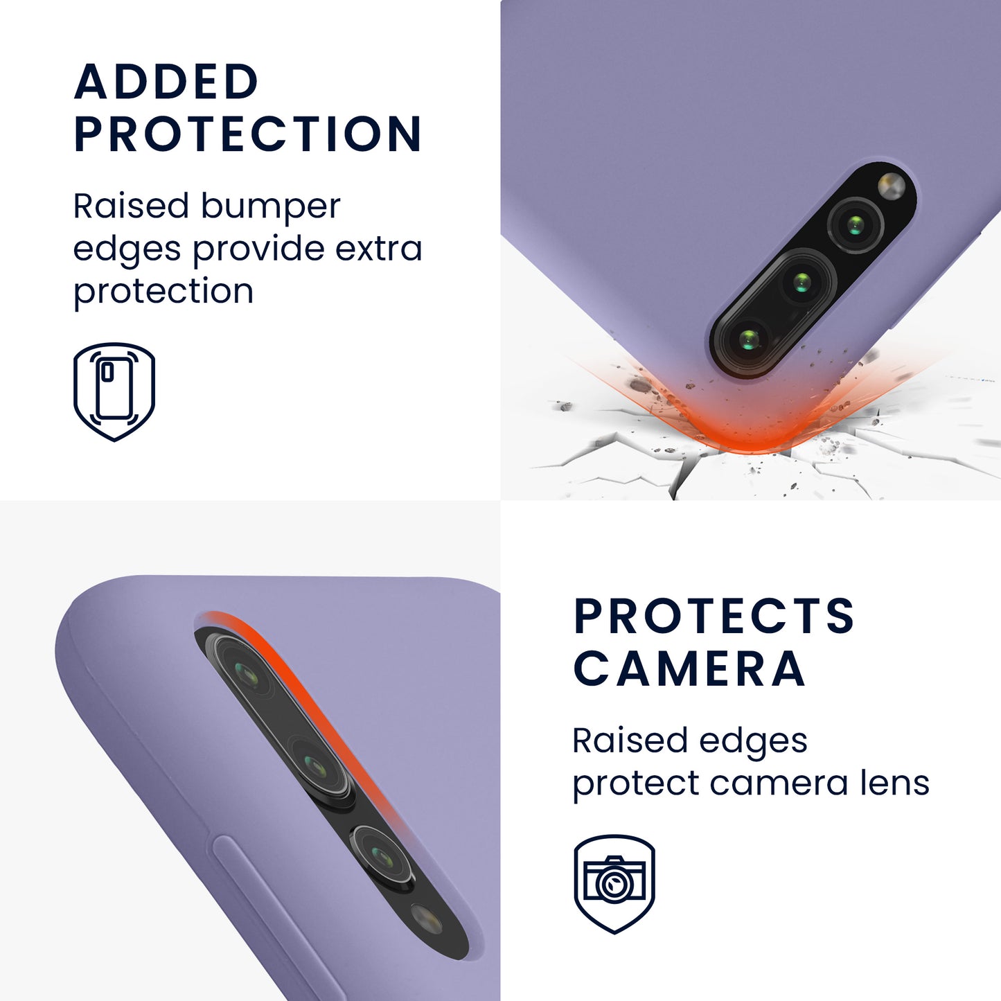 kwmobile Handyhülle für Huawei P20 Pro Hülle - Case Silikon - Kabelloses Laden - Schutzhülle Cover