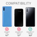 kwmobile Handyhülle für Samsung Galaxy A7 (2018) Hülle - Case Silikon - Kabelloses Laden - Schutzhülle Cover