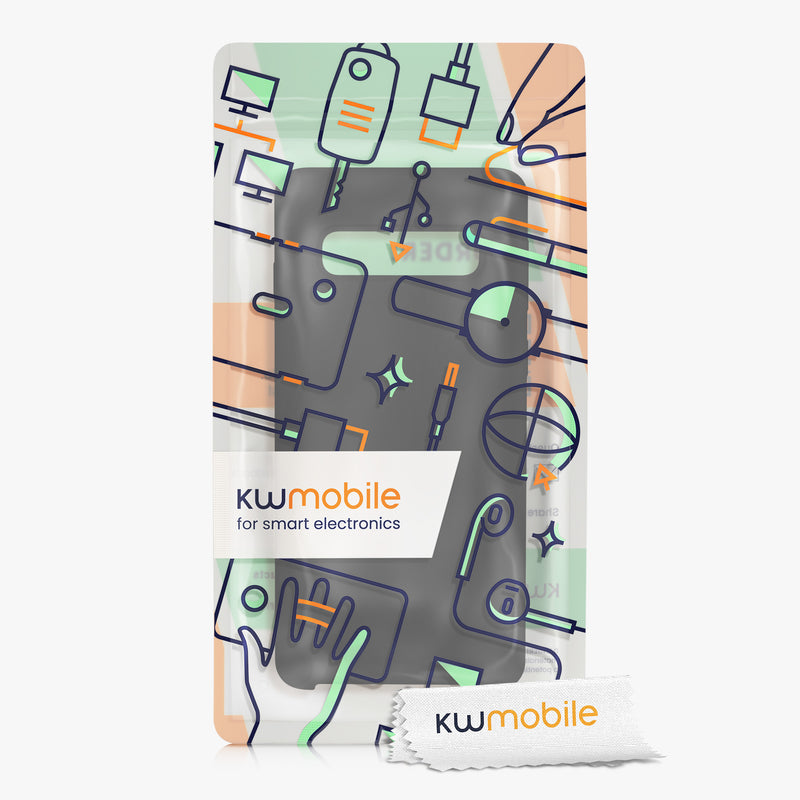 kwmobile Handyhülle für Samsung Galaxy S10 Hülle Case Silikon Kabelloses Laden Schutzhülle Cover
