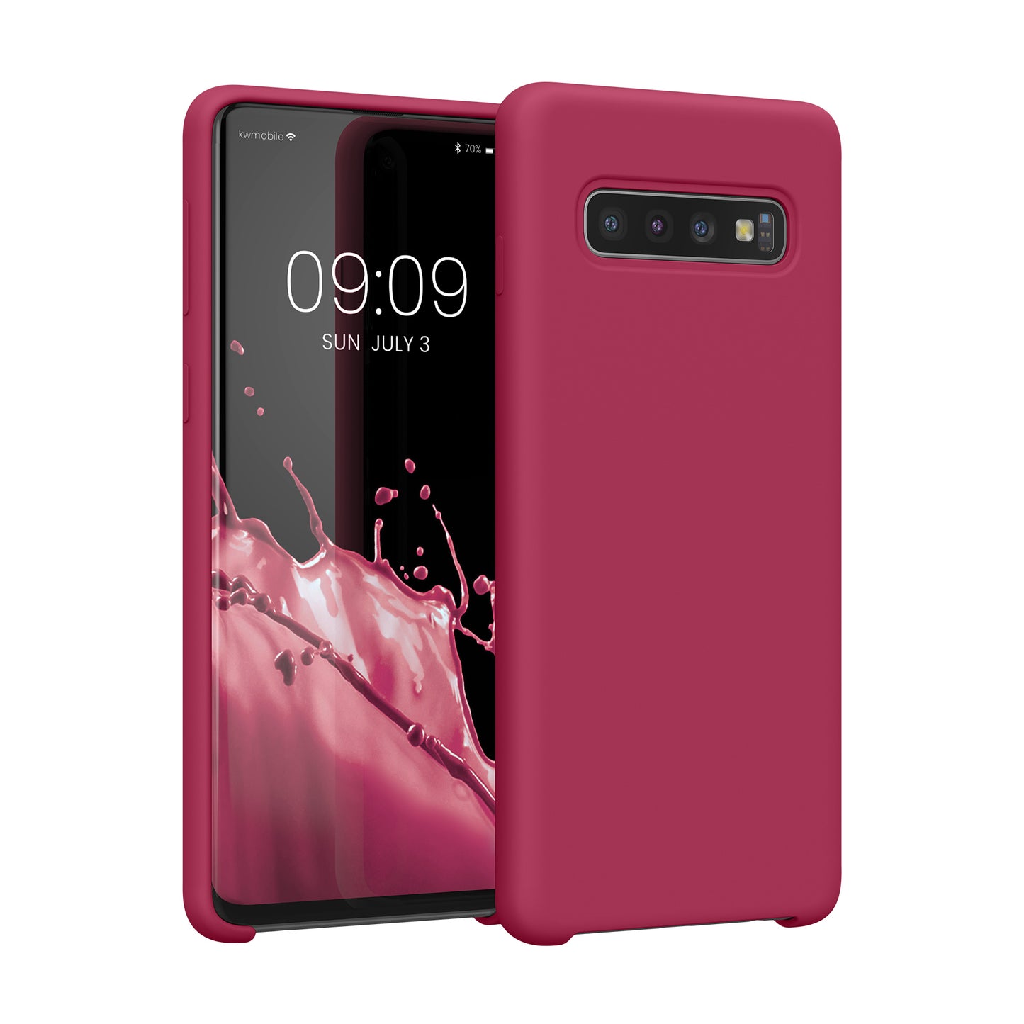 kwmobile Handyhülle für Samsung Galaxy S10 Hülle Case Silikon Kabelloses Laden Schutzhülle Cover