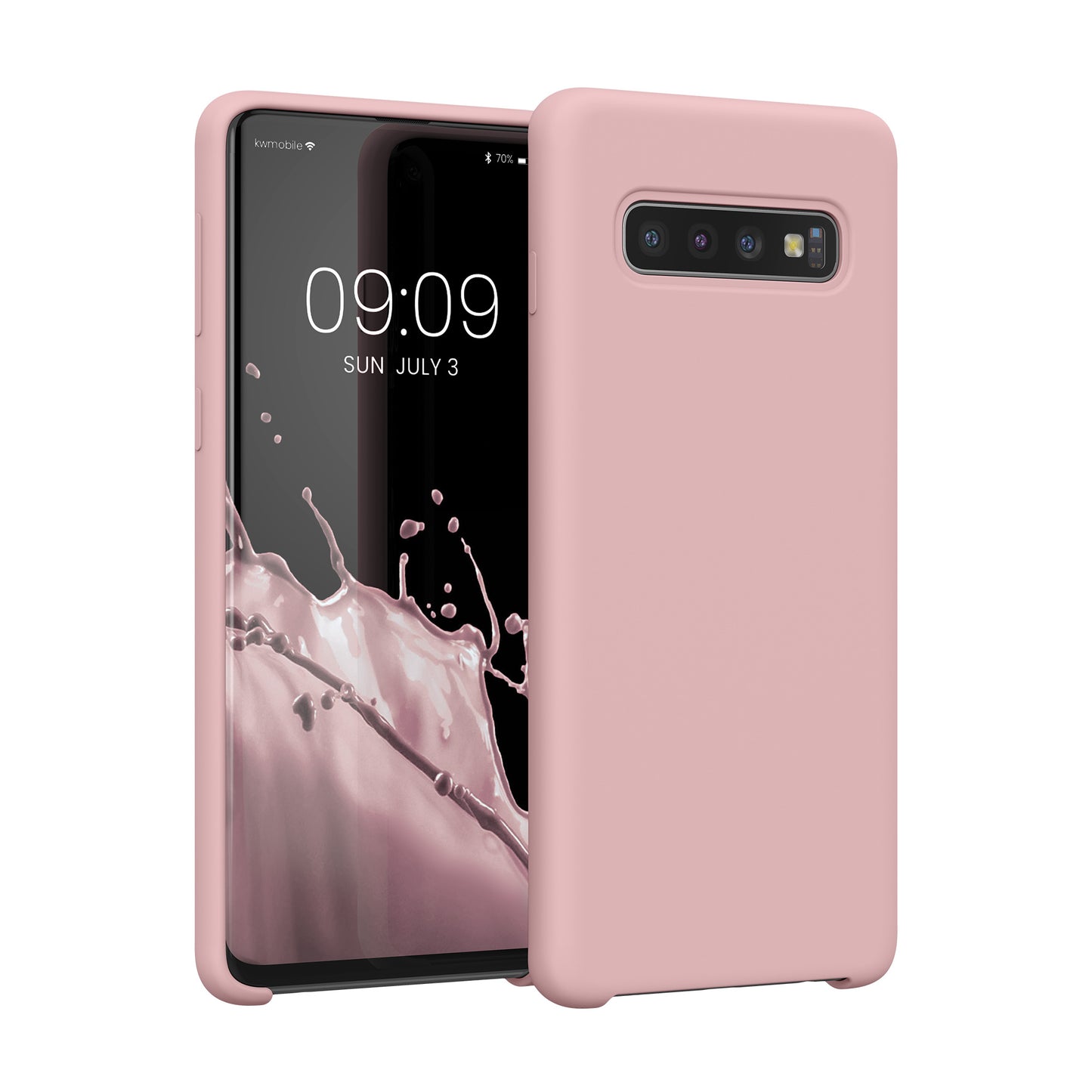 kwmobile Handyhülle für Samsung Galaxy S10 Hülle Case Silikon Kabelloses Laden Schutzhülle Cover