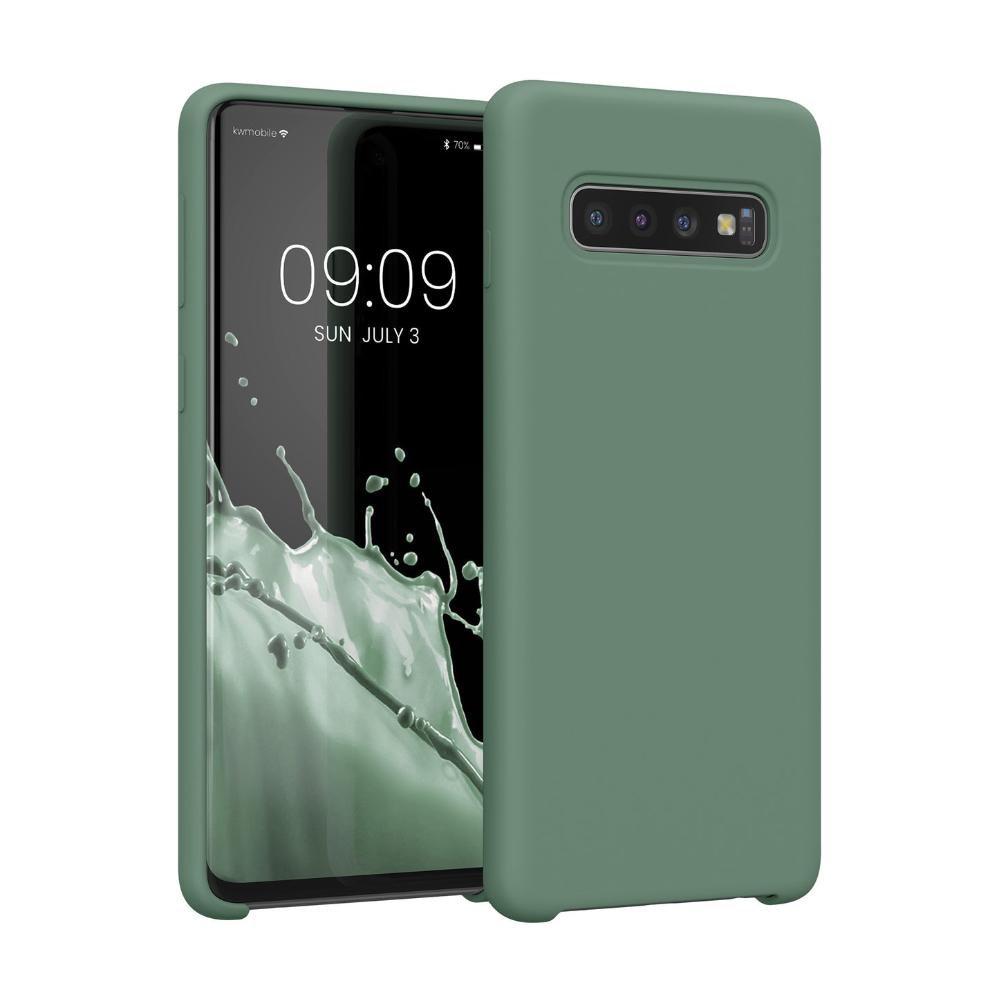 kwmobile Handyhülle für Samsung Galaxy S10 Hülle Case Silikon Kabelloses Laden Schutzhülle Cover