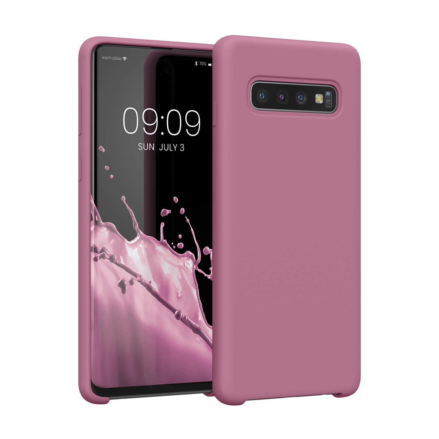 kwmobile Handyhülle für Samsung Galaxy S10 Hülle Case Silikon Kabelloses Laden Schutzhülle Cover