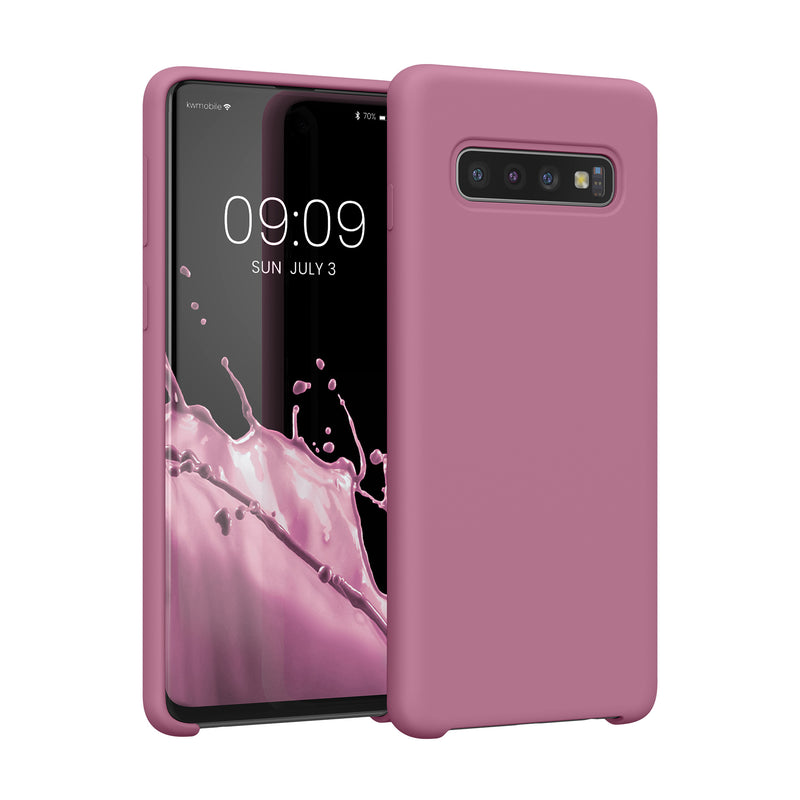 kwmobile Handyhülle für Samsung Galaxy S10 Hülle Case Silikon Kabelloses Laden Schutzhülle Cover