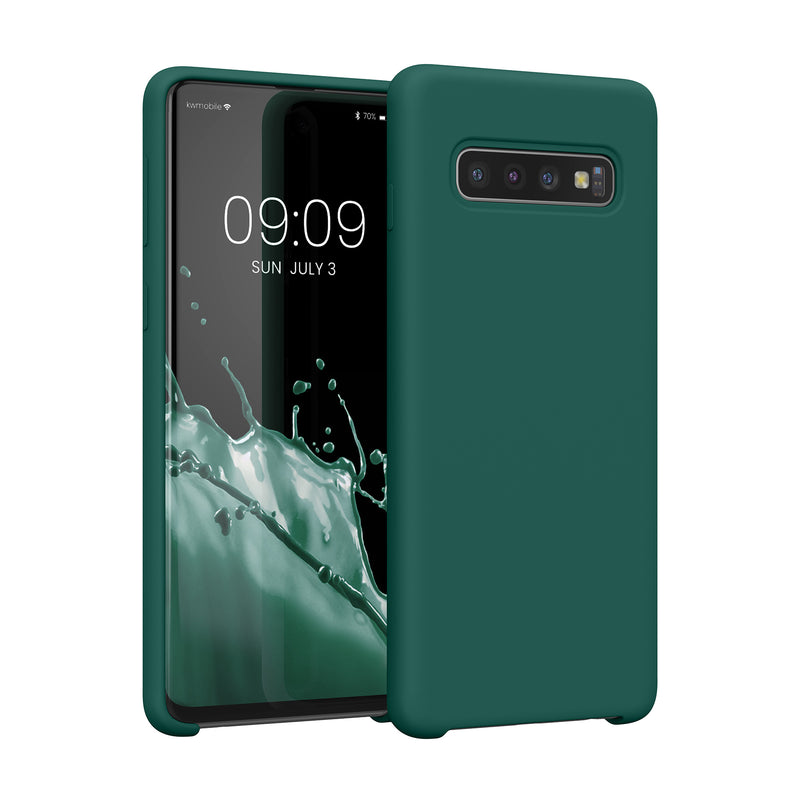 kwmobile Handyhülle für Samsung Galaxy S10 Hülle Case Silikon Kabelloses Laden Schutzhülle Cover