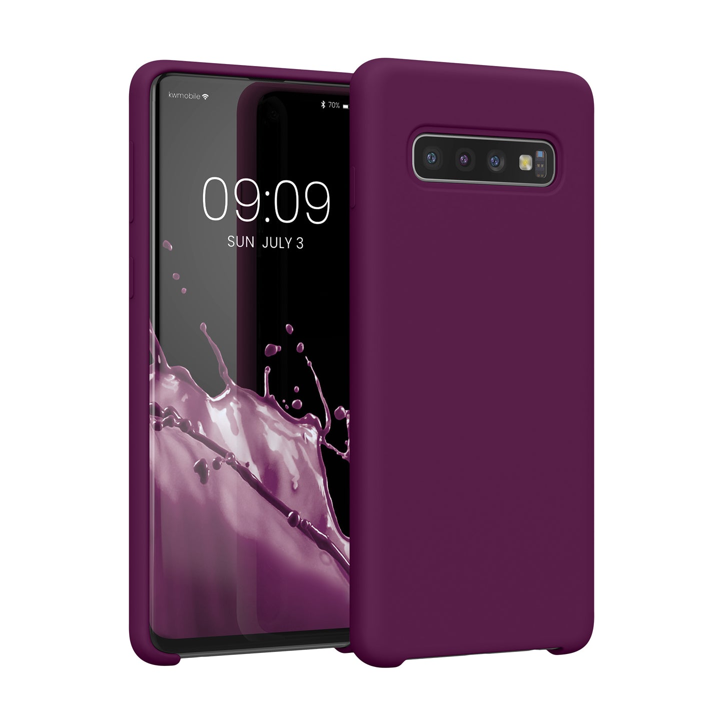 kwmobile Handyhülle für Samsung Galaxy S10 Hülle Case Silikon Kabelloses Laden Schutzhülle Cover