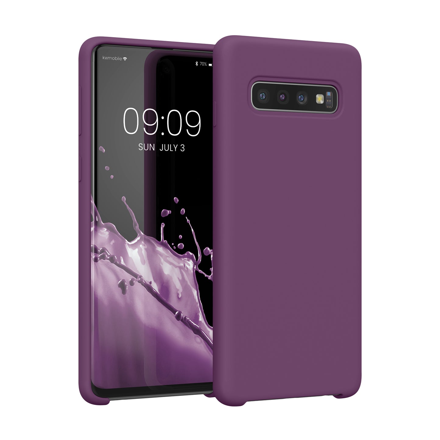 kwmobile Handyhülle für Samsung Galaxy S10 Hülle Case Silikon Kabelloses Laden Schutzhülle Cover