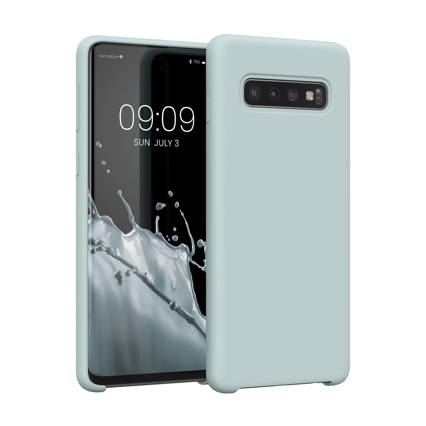 kwmobile Handyhülle für Samsung Galaxy S10 Hülle Case Silikon Kabelloses Laden Schutzhülle Cover
