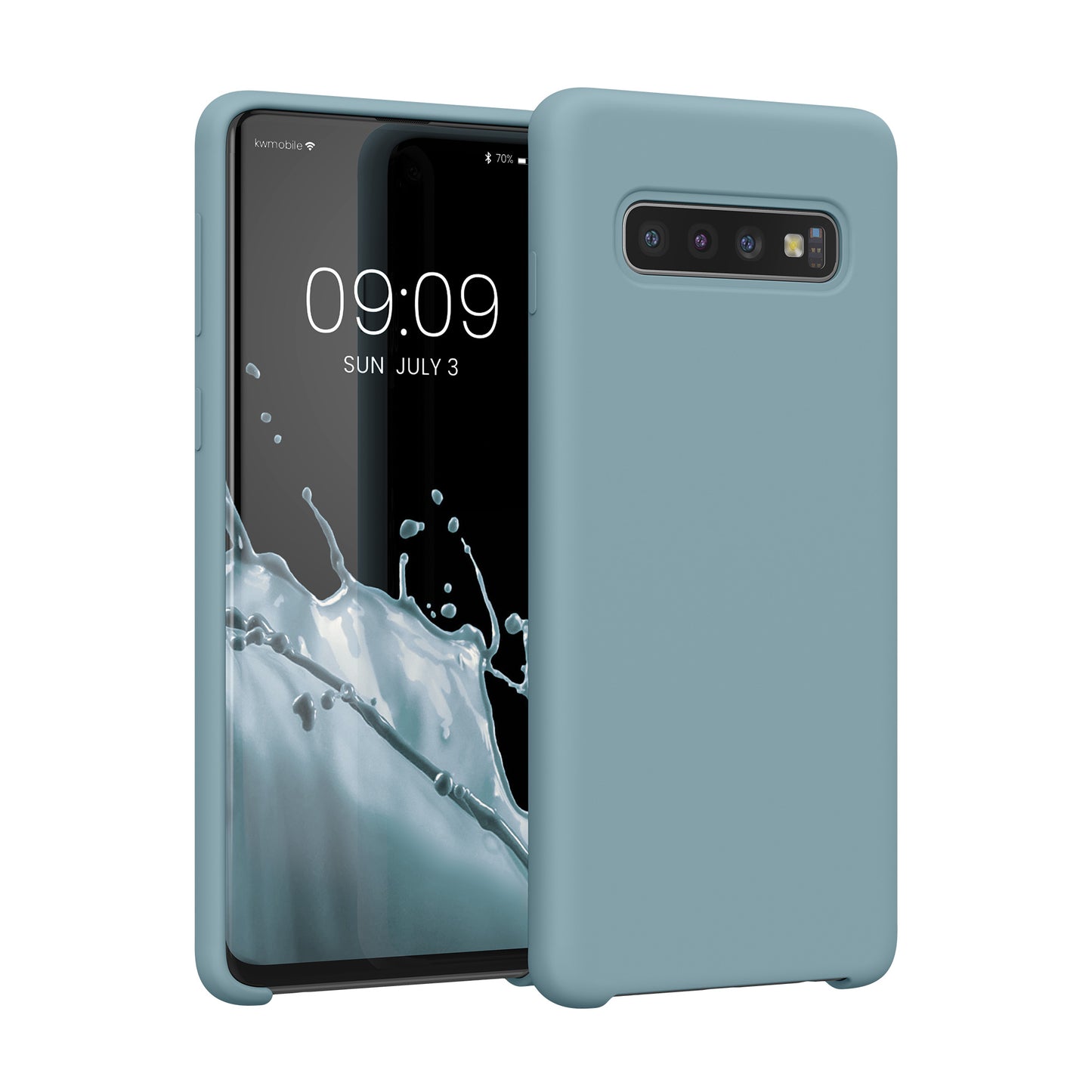 kwmobile Handyhülle für Samsung Galaxy S10 Hülle Case Silikon Kabelloses Laden Schutzhülle Cover