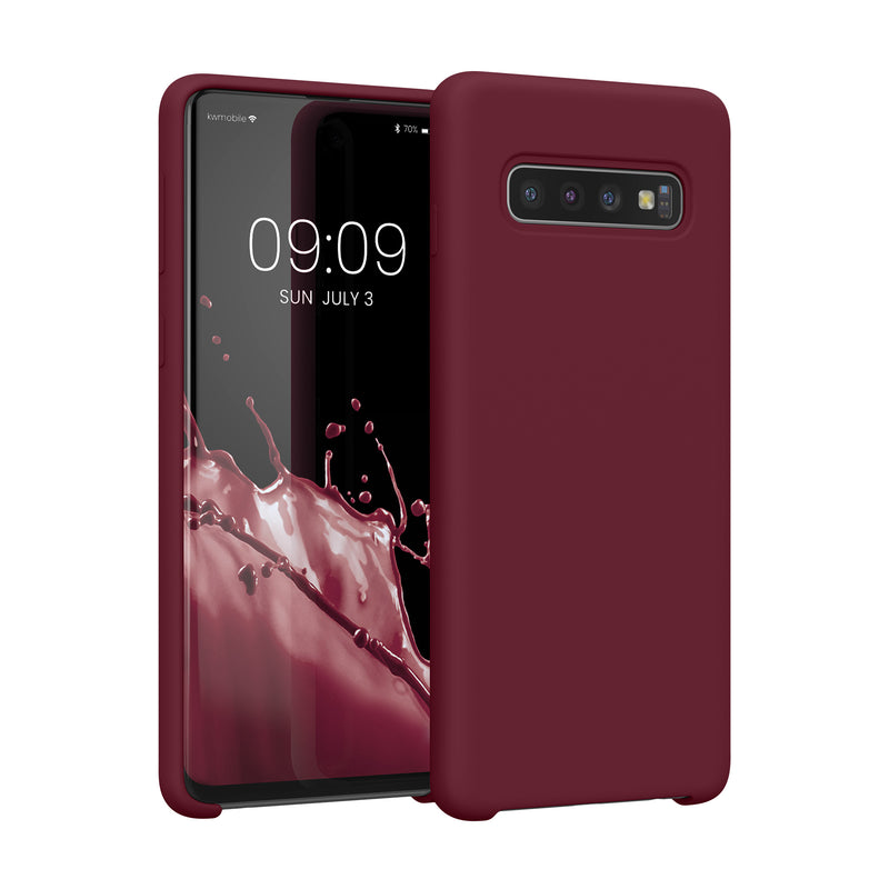kwmobile Handyhülle für Samsung Galaxy S10 Hülle Case Silikon Kabelloses Laden Schutzhülle Cover