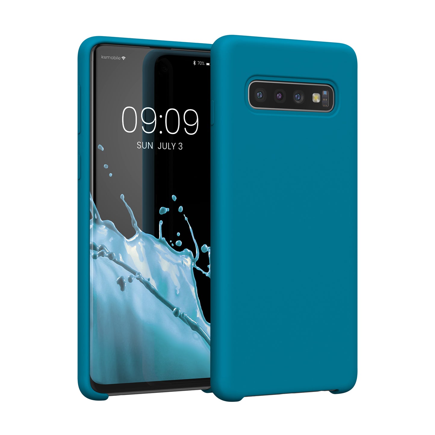 kwmobile Handyhülle für Samsung Galaxy S10 Hülle Case Silikon Kabelloses Laden Schutzhülle Cover