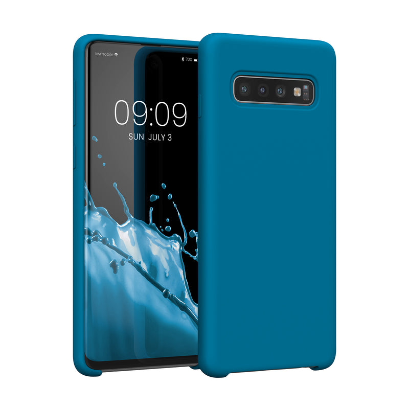 kwmobile Handyhülle für Samsung Galaxy S10 Hülle Case Silikon Kabelloses Laden Schutzhülle Cover