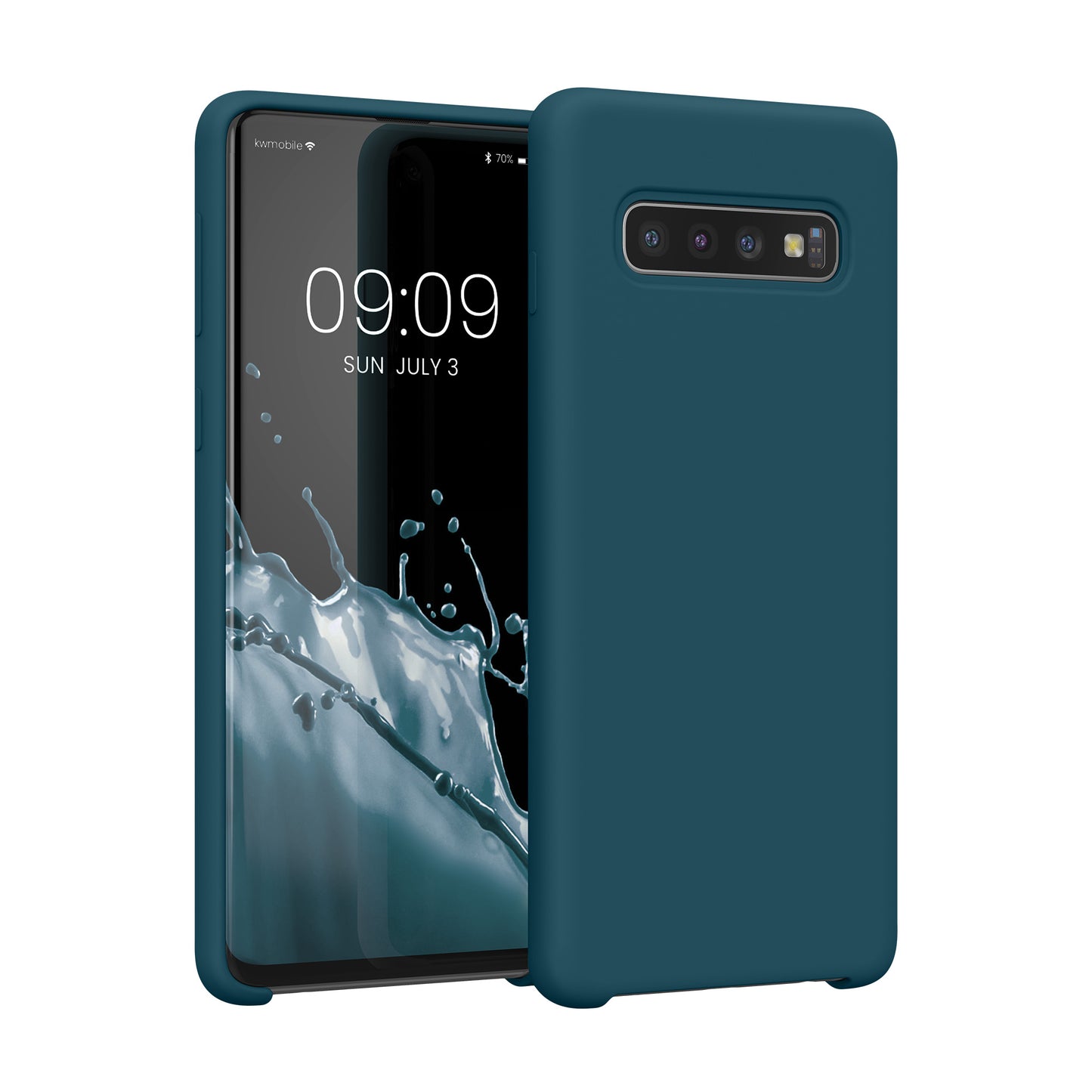 kwmobile Handyhülle für Samsung Galaxy S10 Hülle Case Silikon Kabelloses Laden Schutzhülle Cover
