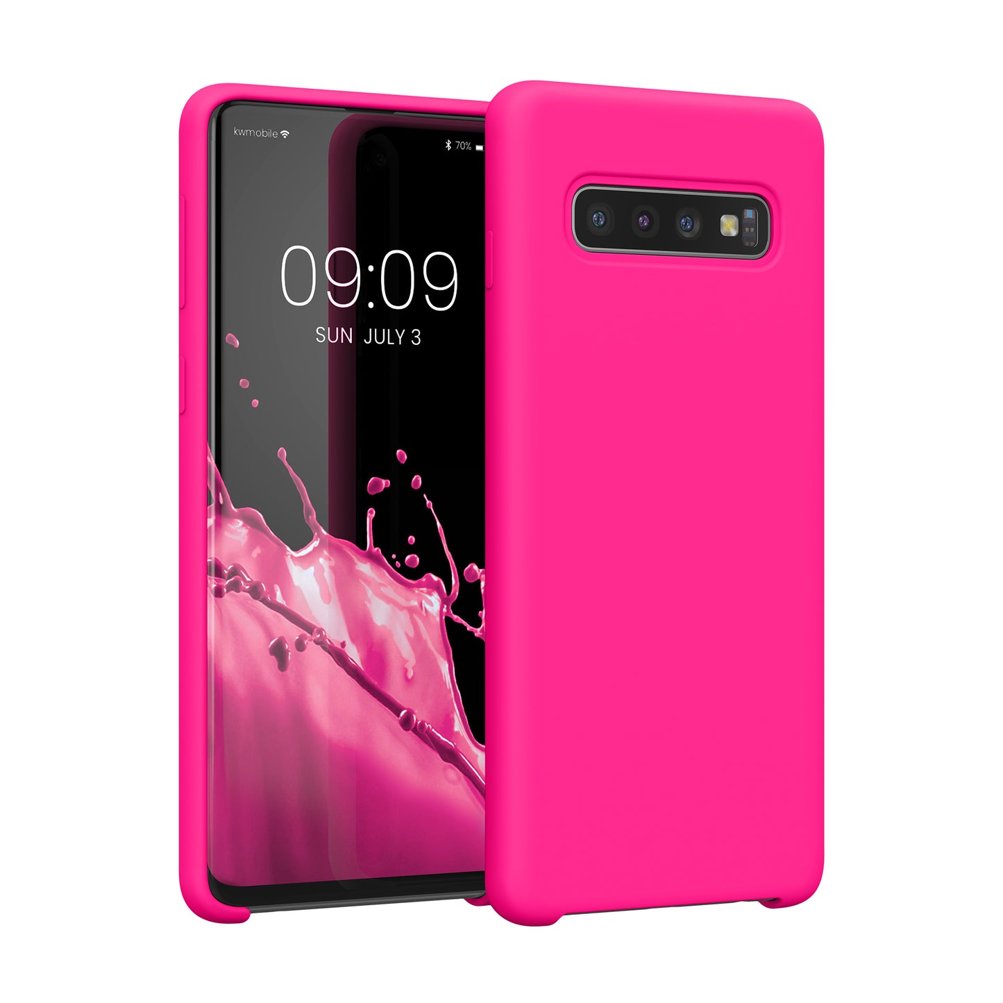 kwmobile Handyhülle für Samsung Galaxy S10 Hülle Case Silikon Kabelloses Laden Schutzhülle Cover