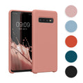kwmobile Hülle kompatibel mit Samsung Galaxy S10 Hülle - Silikon Handy Case - Handyhülle weiche Oberfläche - kabelloses Laden - Klassisch Rot Klassisch Rot  